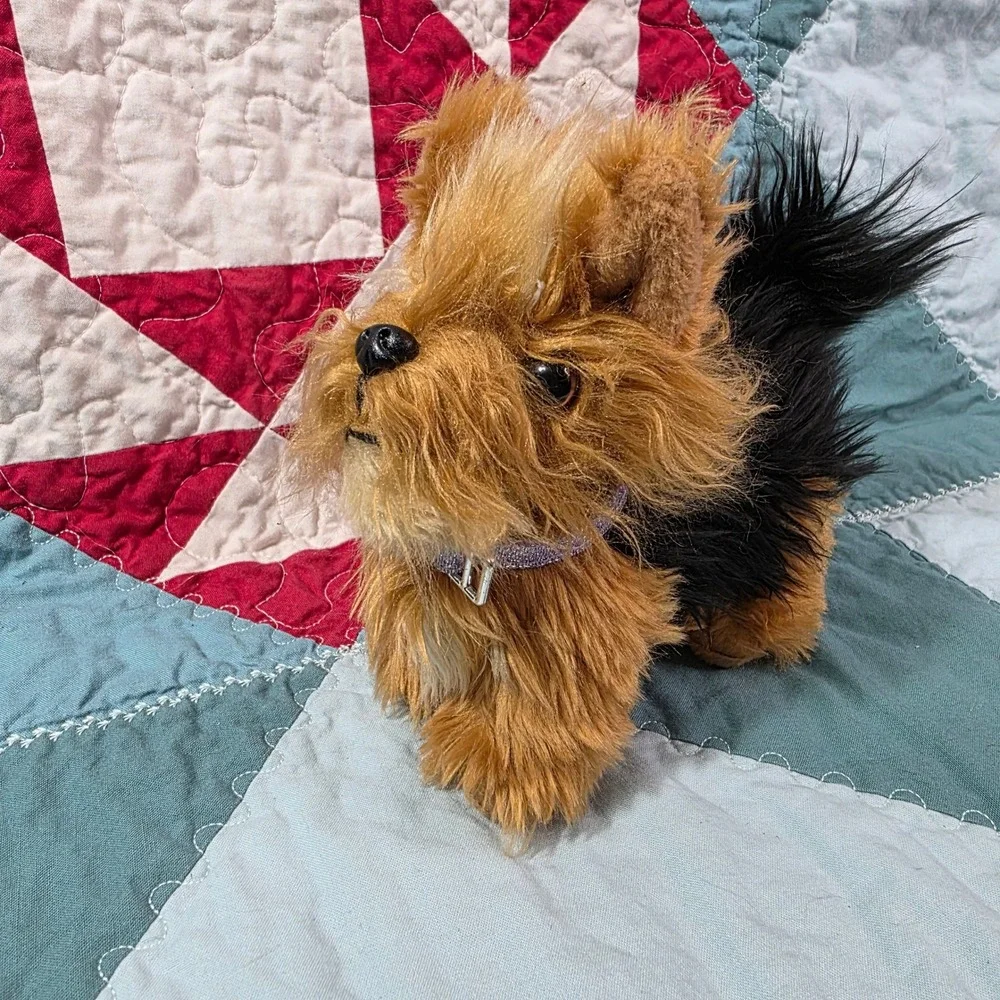 Battat Our Generation Yorkshire Terrier Dog Plush Tan Black Posable Legs 6‎ Inch